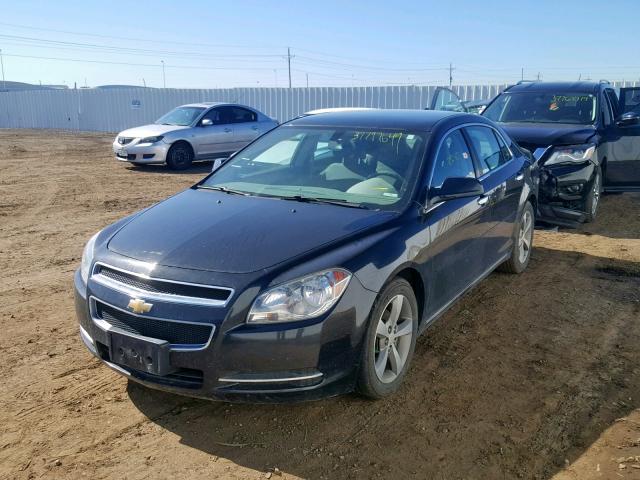 1G1ZC5E0XCF165424 - 2012 CHEVROLET MALIBU 1LT BLACK photo 2