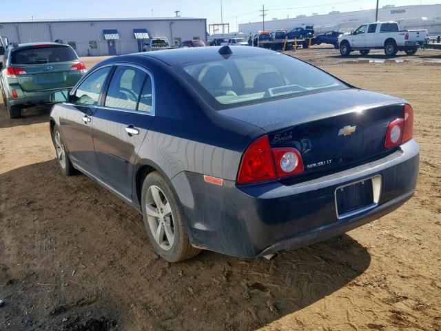 1G1ZC5E0XCF165424 - 2012 CHEVROLET MALIBU 1LT BLACK photo 3