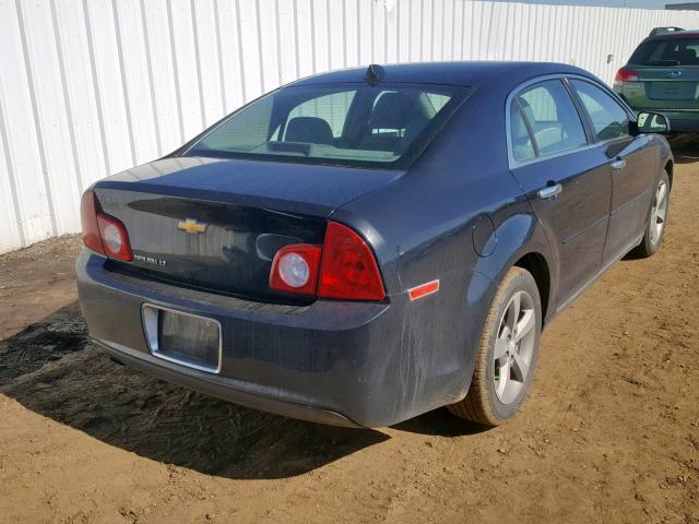 1G1ZC5E0XCF165424 - 2012 CHEVROLET MALIBU 1LT BLACK photo 4