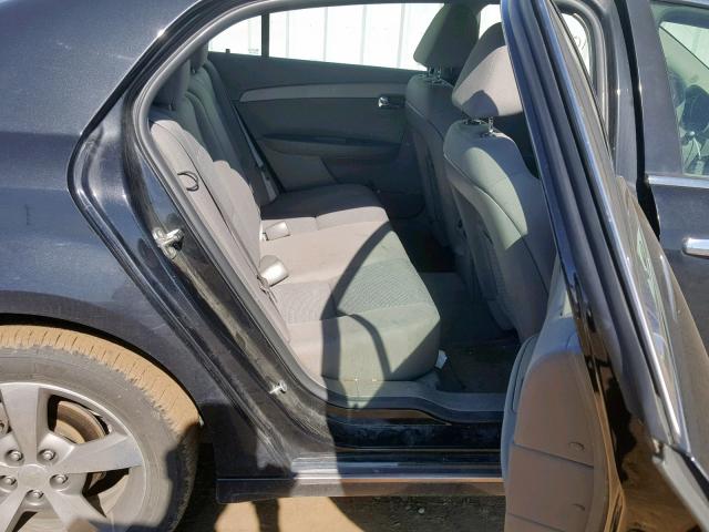 1G1ZC5E0XCF165424 - 2012 CHEVROLET MALIBU 1LT BLACK photo 6