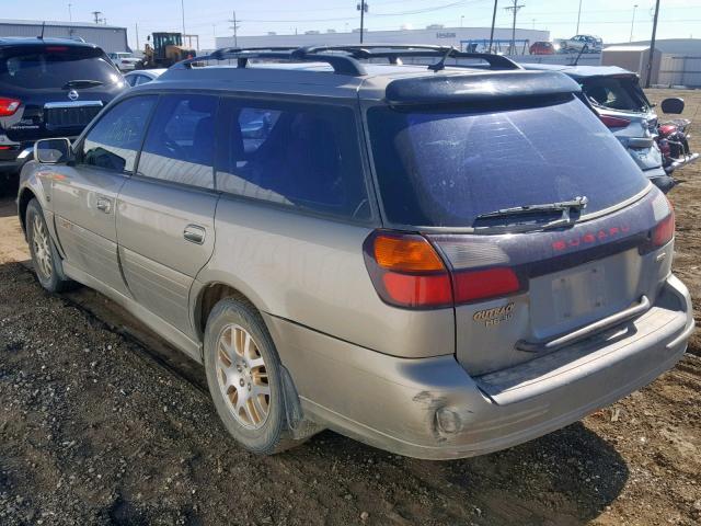 4S3BH806437656220 - 2003 SUBARU LEGACY OUT TAN photo 3