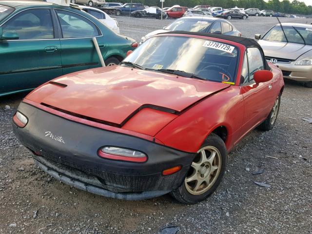 JM1NA3530S0612242 - 1995 MAZDA MX-5 MIATA RED photo 2