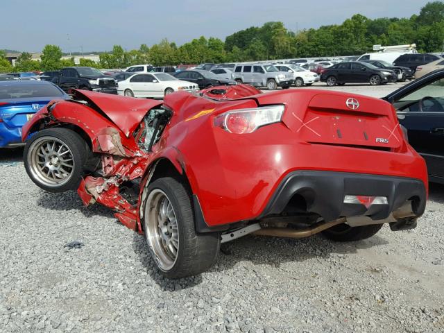 JF1ZNAA1XD1730011 - 2013 TOYOTA SCION FR-S RED photo 3
