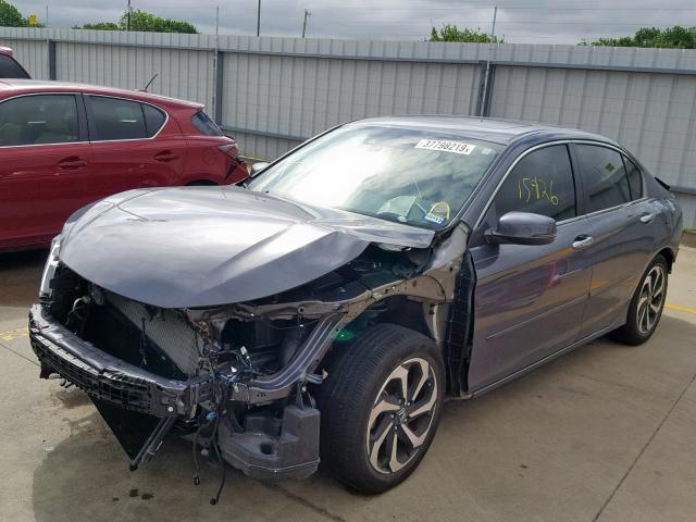 1HGCR2F91HA168127 - 2017 HONDA ACCORD EXL GRAY photo 9