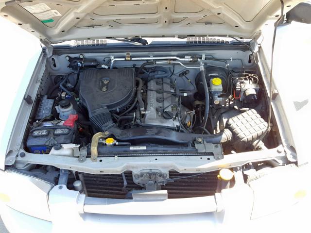 1N6DD26T23C470520 - 2003 NISSAN FRONTIER K SILVER photo 7