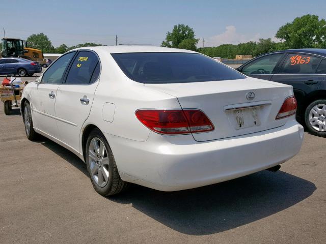 JTHBA30G165158037 - 2006 LEXUS ES 330 WHITE photo 3