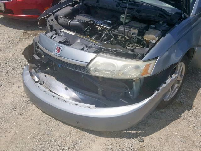 1G8AL52FX3Z186084 - 2003 SATURN ION LEVEL BLUE photo 9