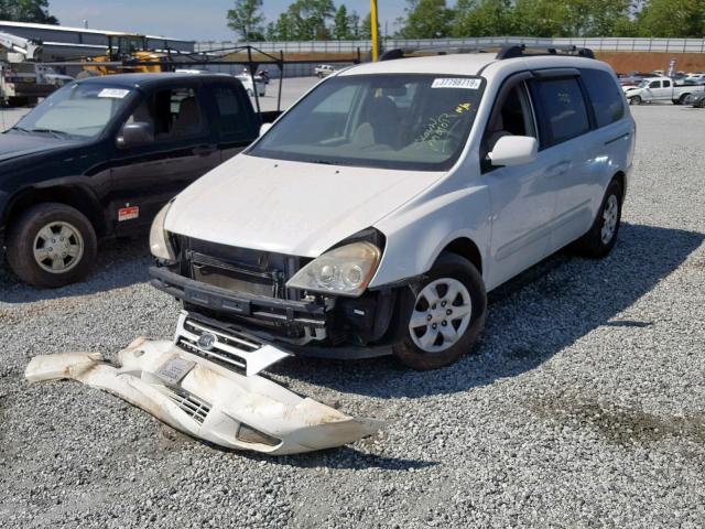 KNDMB233466027897 - 2006 KIA SEDONA EX WHITE photo 2