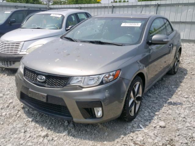 KNAFW6A39A5145849 - 2010 KIA FORTE SX GRAY photo 2