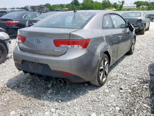 KNAFW6A39A5145849 - 2010 KIA FORTE SX GRAY photo 4