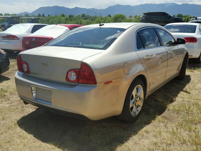 1G1ZC5EB3AF162606 - 2010 CHEVROLET MALIBU 1LT ოქროსფერი ფოტო 4