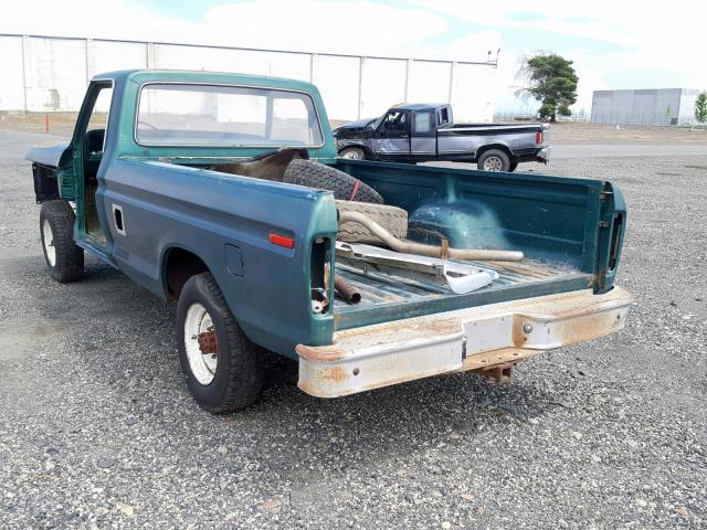 F25HRY60066 - 1977 FORD PICKUP GREEN photo 3