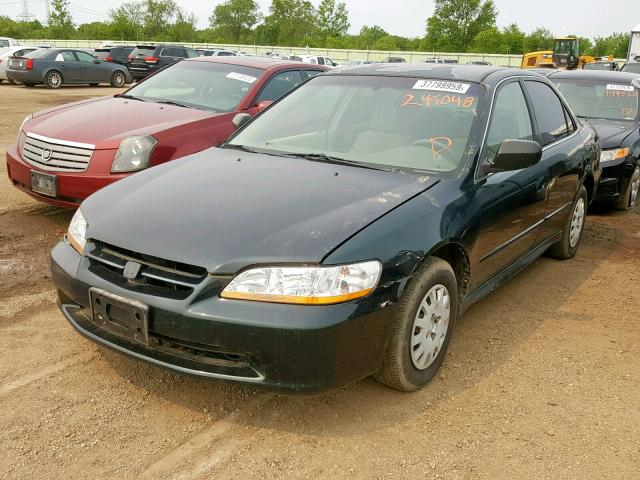 1HGCF86621A111572 - 2001 HONDA ACCORD VAL GREEN photo 2