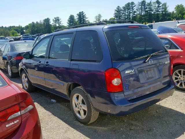 JM3LW28J430346648 - 2003 MAZDA MPV WAGON BLUE photo 3