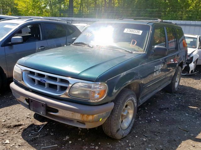 1FMDU34XXTUA97246 - 1996 FORD EXPLORER GREEN photo 2