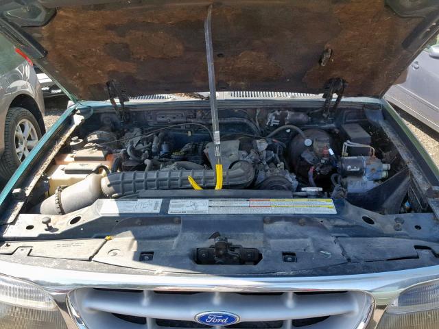 1FMDU34XXTUA97246 - 1996 FORD EXPLORER GREEN photo 7