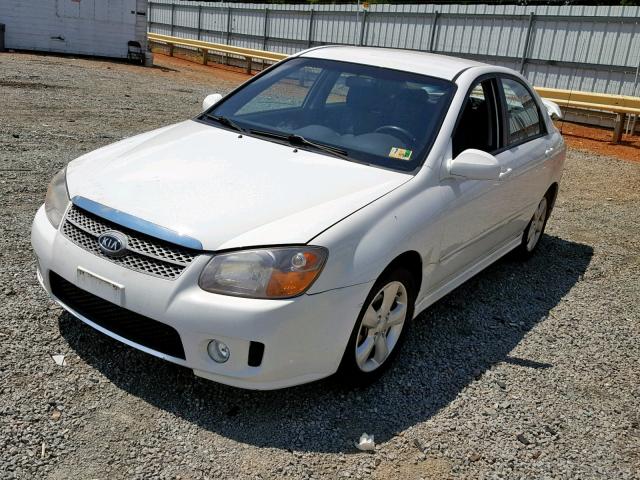 KNAFE121775005343 - 2007 KIA SPECTRA EX WHITE photo 2