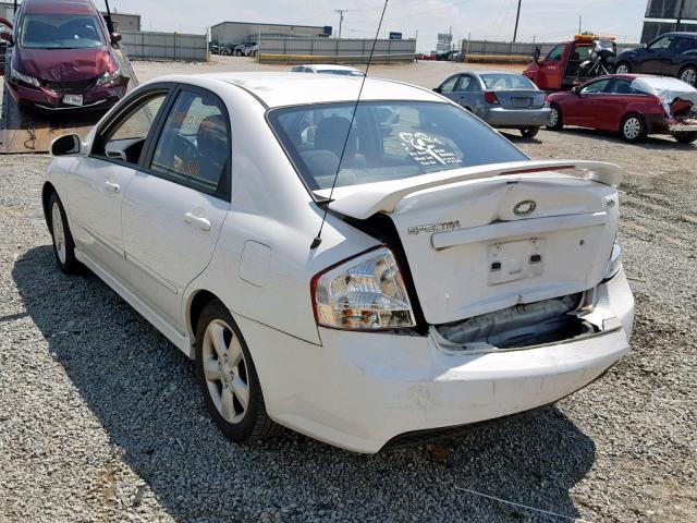 KNAFE121775005343 - 2007 KIA SPECTRA EX WHITE photo 3