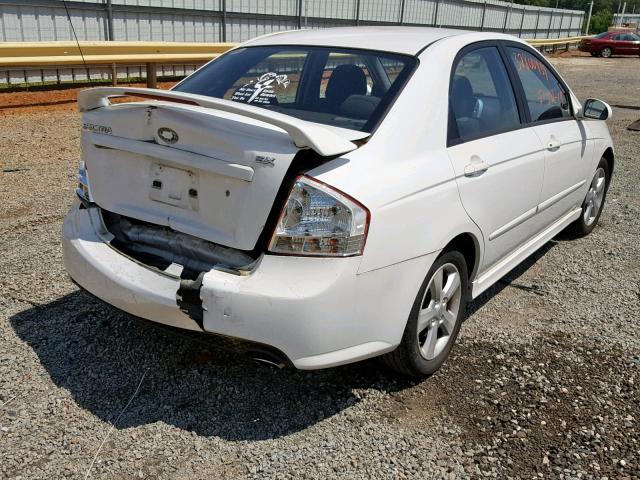 KNAFE121775005343 - 2007 KIA SPECTRA EX WHITE photo 4