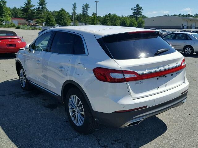 2LMTJ8KR2GBL51005 - 2016 LINCOLN MKX SELECT WHITE photo 3