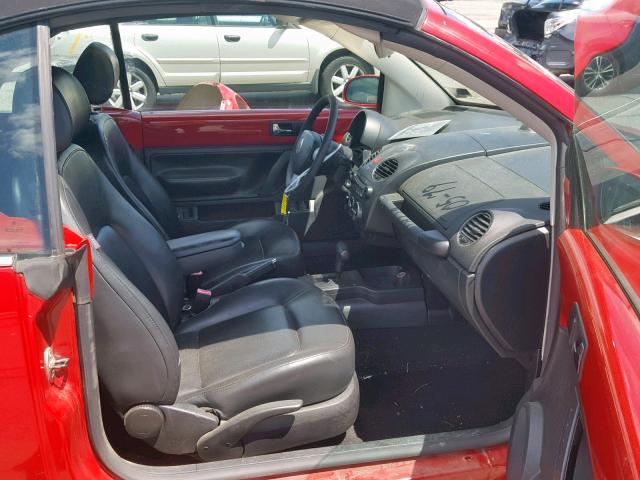 3VWRG31Y17M414899 - 2007 VOLKSWAGEN NEW BEETLE RED photo 5