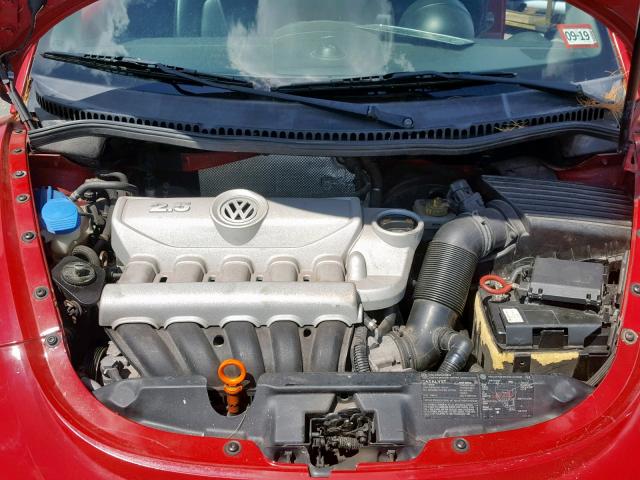 3VWRG31Y17M414899 - 2007 VOLKSWAGEN NEW BEETLE RED photo 7
