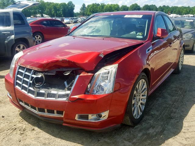 1G6DJ5E37C0146966 - 2012 CADILLAC CTS PERFOR RED photo 2