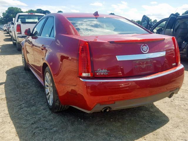 1G6DJ5E37C0146966 - 2012 CADILLAC CTS PERFOR RED photo 3