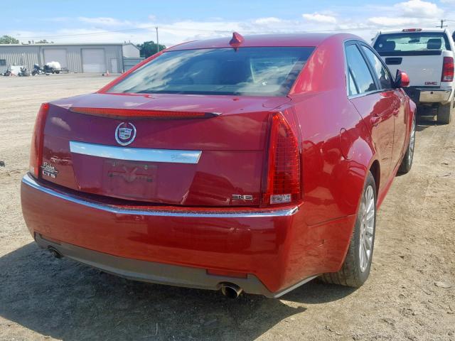 1G6DJ5E37C0146966 - 2012 CADILLAC CTS PERFOR RED photo 4