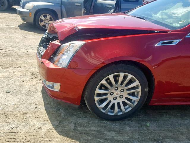 1G6DJ5E37C0146966 - 2012 CADILLAC CTS PERFOR RED photo 9