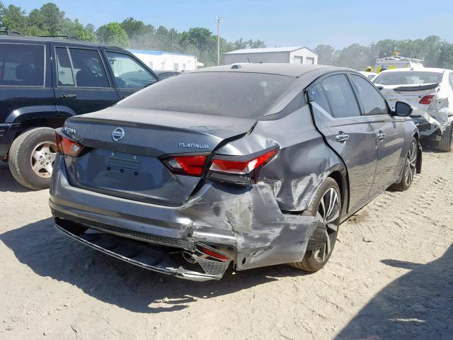 1N4BL4FV4KC152140 - 2019 NISSAN ALTIMA PLA GRAY photo 4