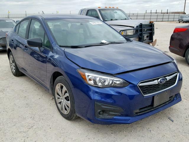 4S3GKAA68J1609575 - 2018 SUBARU IMPREZA BLUE photo 1