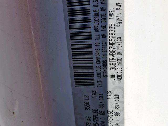 3C6TRVBG1JE124093 - 2018 RAM PROMASTER 白色 照片 10