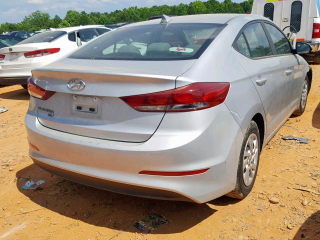 5NPD74LF5HH195743 - 2017 HYUNDAI ELANTRA SILVER photo 4