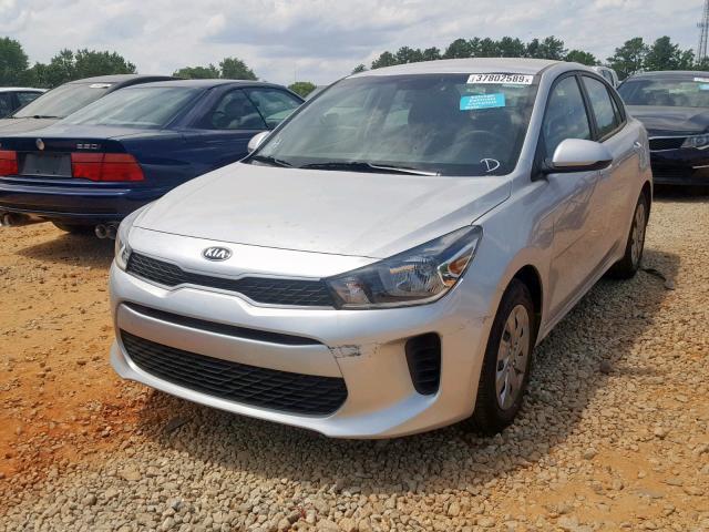 3KPA24AB9KE172625 - 2019 KIA RIO S SILVER photo 2