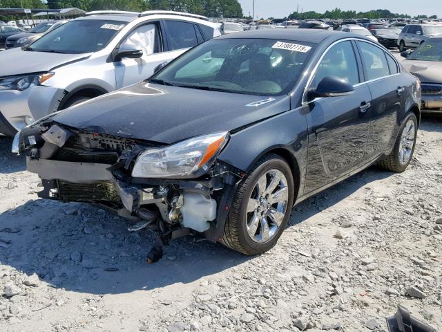 2G4GS5EV3D9169902 - 2013 BUICK REGAL PREM GRAY photo 2