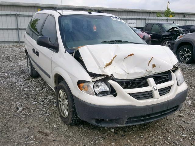 1D4GP25R25B353240 - 2005 DODGE CARAVAN SE WHITE photo 1