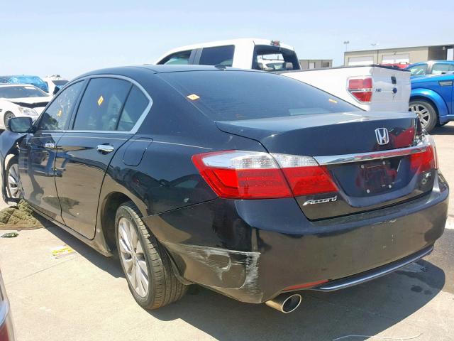 1HGCR3F88EA023322 - 2014 HONDA ACCORD EXL BLACK photo 3