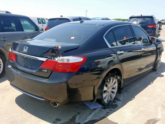 1HGCR3F88EA023322 - 2014 HONDA ACCORD EXL BLACK photo 4