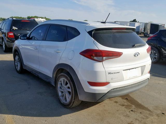 KM8J3CA41GU145657 - 2016 HYUNDAI TUCSON LIM WHITE photo 3