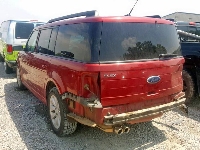 2FMDK51C09BA46064 - 2009 FORD FLEX SE RED photo 3