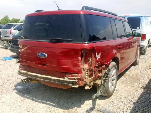 2FMDK51C09BA46064 - 2009 FORD FLEX SE RED photo 4