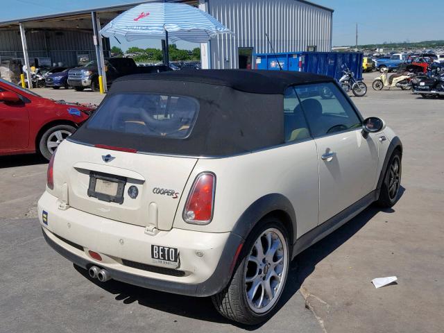 WMWRH33596TK57381 - 2006 MINI COOPER S WHITE photo 4