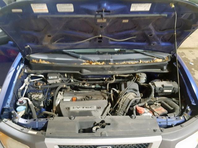 5J6YH286X5L019977 - 2005 HONDA ELEMENT EX BLUE photo 7