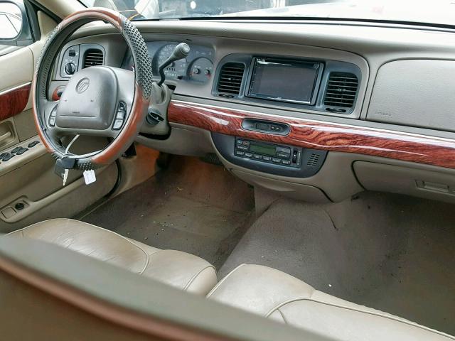 2MEFM75W2YX649329 - 2000 MERCURY GRAND MARQ GRAY photo 9