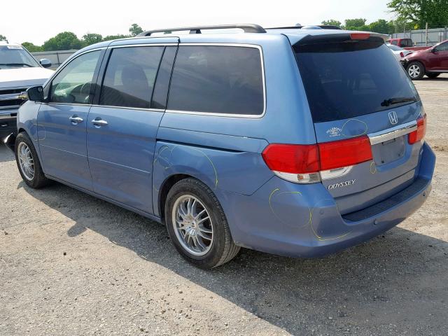 5FNRL38899B002872 - 2009 HONDA ODYSSEY TO BLUE photo 2