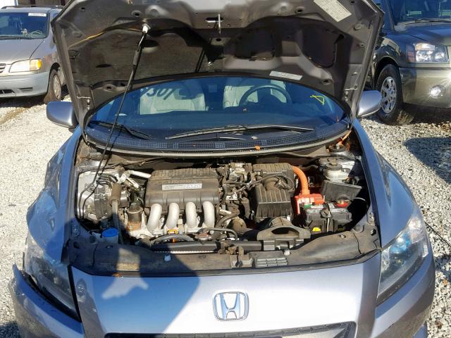 JHMZF1D46BS014287 - 2011 HONDA CR-Z GRAY photo 7