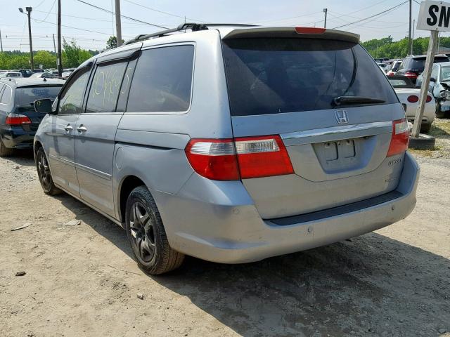 5FNRL38825B070358 - 2005 HONDA ODYSSEY TO BLUE photo 3