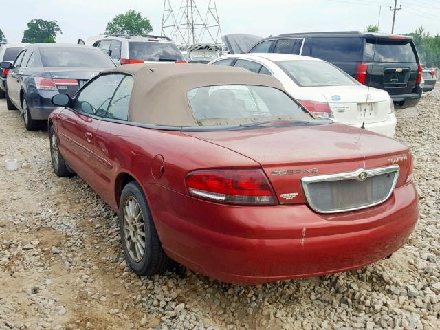 1C3EL55R46N238922 - 2006 CHRYSLER SEBRING TO RED photo 3