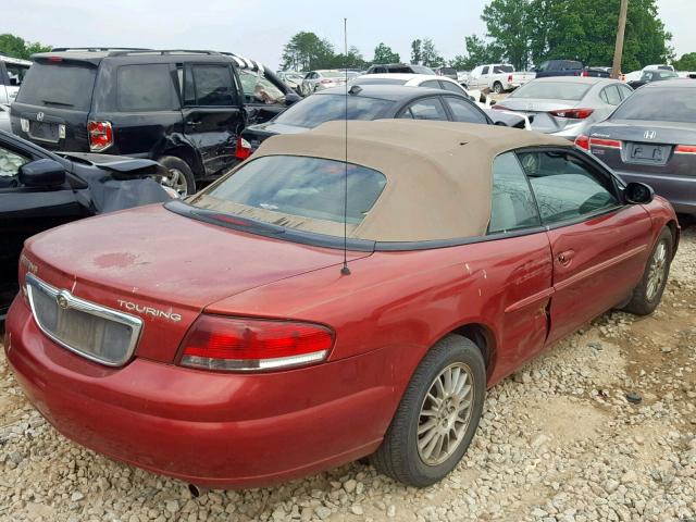 1C3EL55R46N238922 - 2006 CHRYSLER SEBRING TO RED photo 4